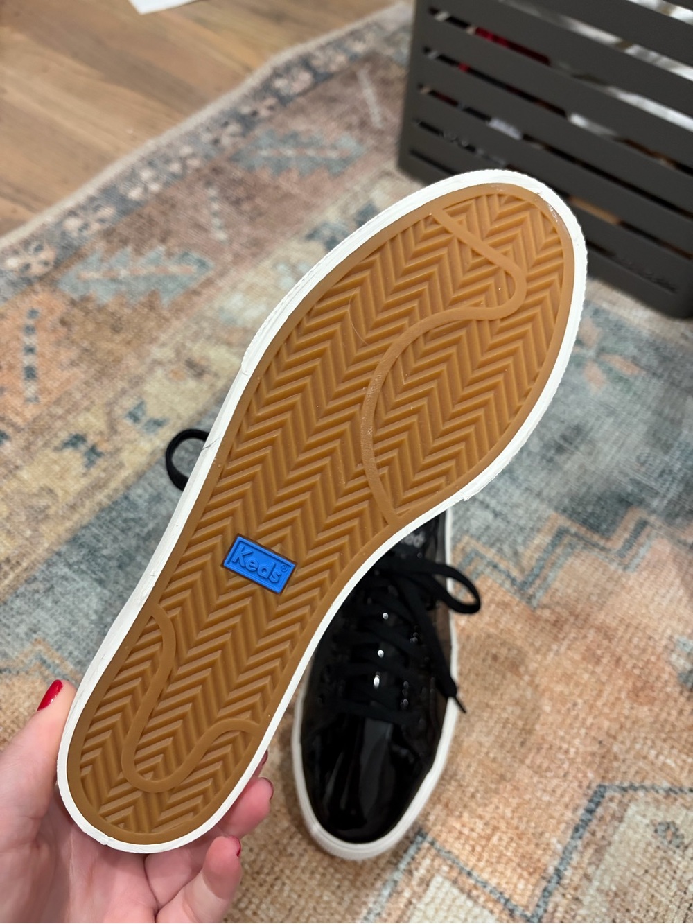 Keds Women's Jump Kick Duo Black Patent Platform Sneaker. Brand New W/O Box - Picture 9 of 11